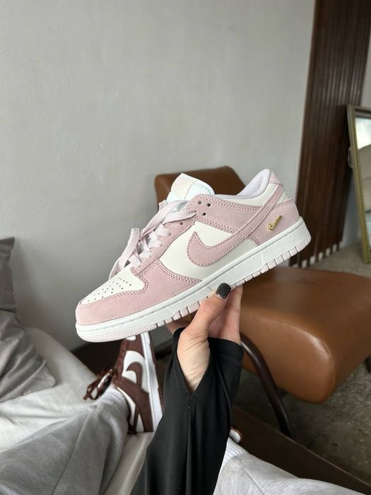 ‼️Жіночі кросівки Nike Dunk Low Pearl Pink Sail трендові жіночі кросівки найк данк рожеві