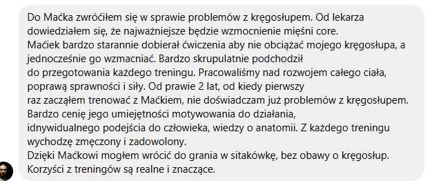 Trener personalny | Warszawa Ursynów | Treningi 1:1