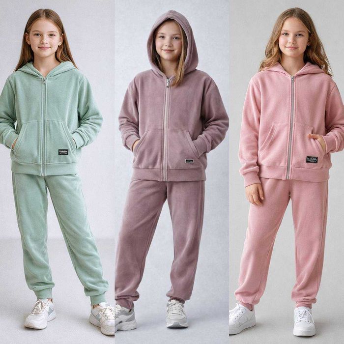 Велюровий костюм на дівчинку 9-13 років 134-158 см Різні кольори