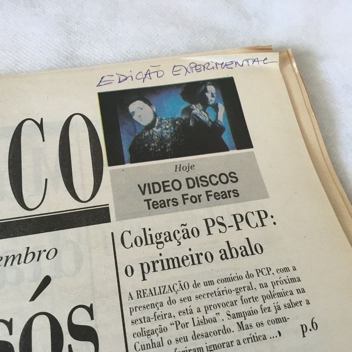 Número 0 (zero) do jornal Público. RARO!