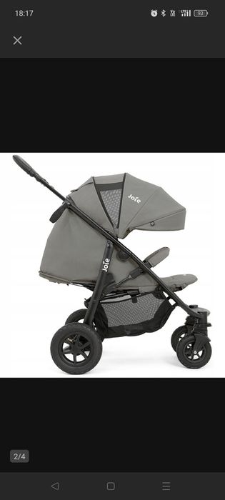 Wózek joie spacerowy spacerówka pompowane koła