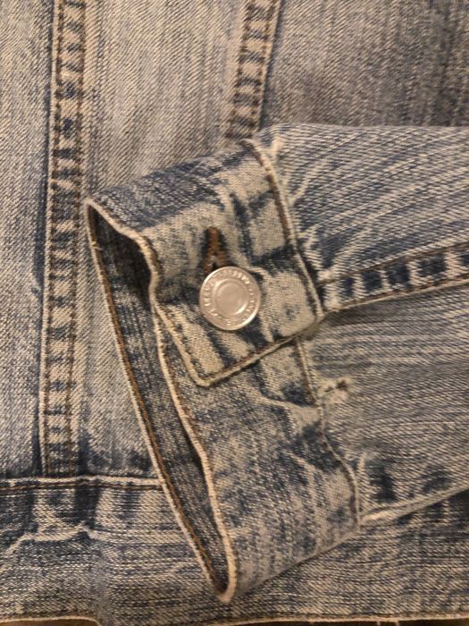 Blusão de ganga, com bolsos, aperta com botões