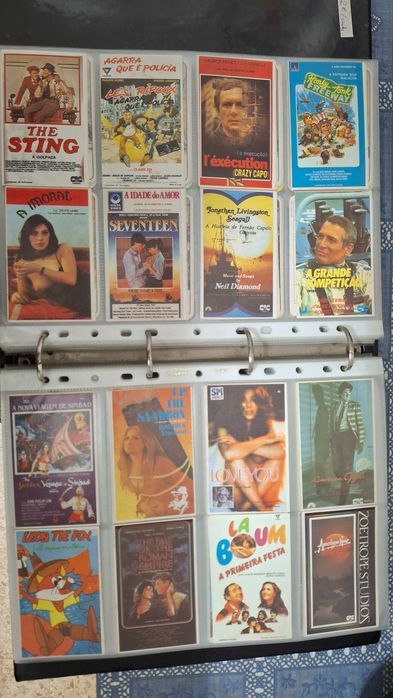 Coleção de 159 Calendários de Cartazes de Filmes de 1987