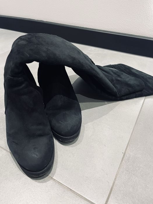 Muszkieterki Kazar skóra zamsz