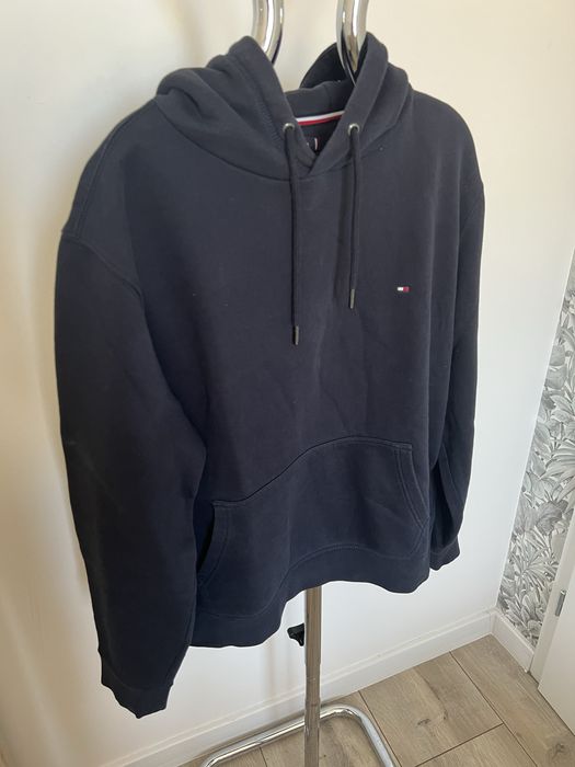 Tommy Hilfiger bluza z kapturem L granatowa hoodie basic logo