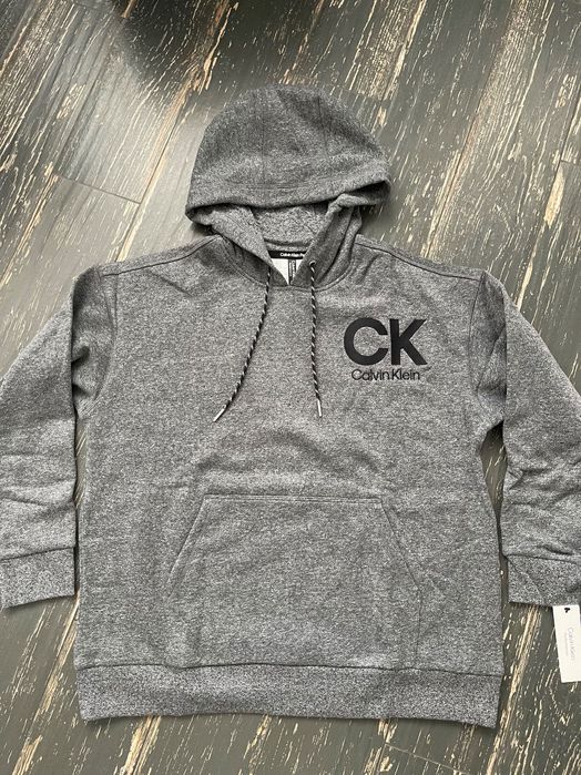 Calvin klein eco fleece logo pullover hoodie. худи флис р M