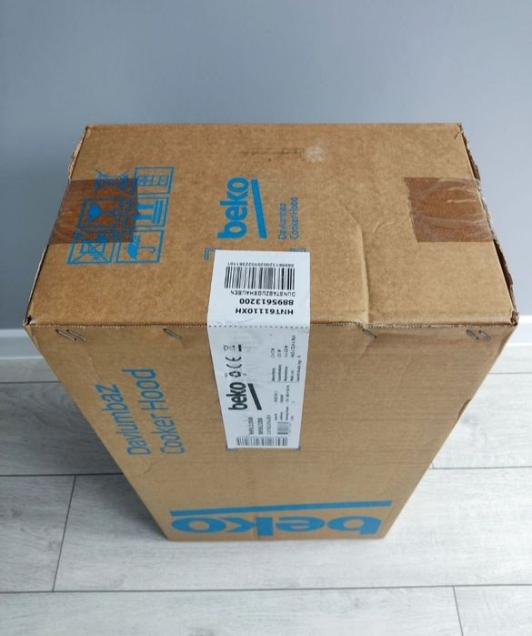 NOWY okap kuchenny podszafkowy teleskopowy Beko 60 cm stal nierdzewna