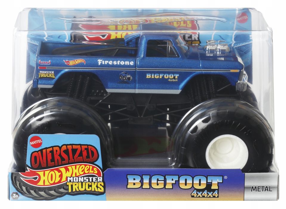 Hot Wheels Monster Truck Oversize 1:24 Big Foot 4X4X4 Jdp99. Nowy Produkt