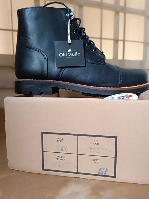 Botas de couro vintage