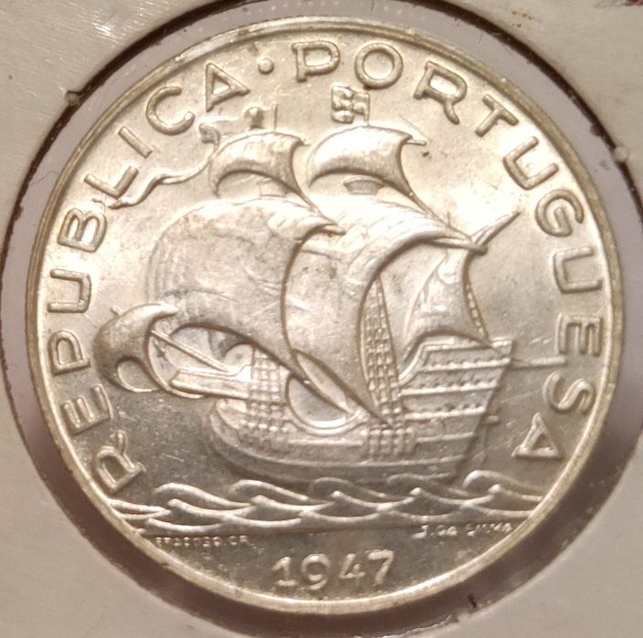 Moedas república 2,5, 5, 10, 1 escudo