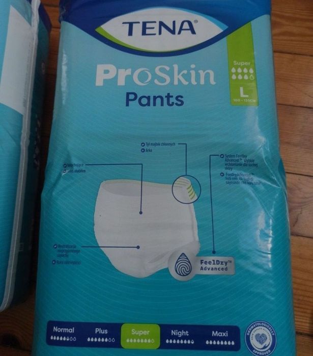Majtki chłonne Tena ProSkin Super L  - 2 opakowania