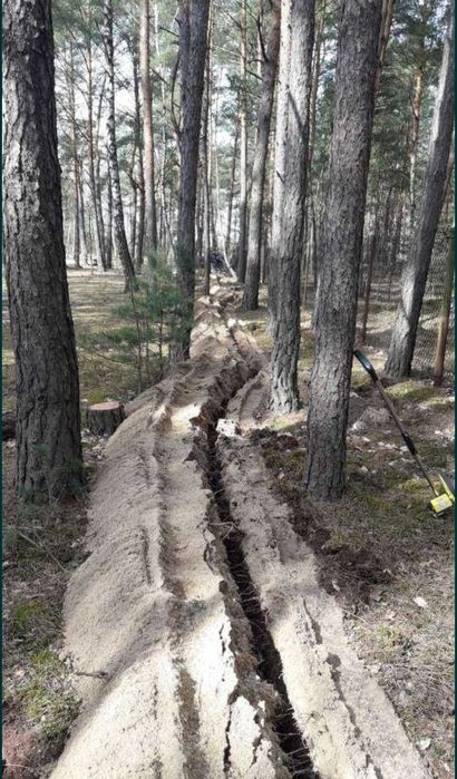 Nawodnienia kompleksowe Wykopy liniowe koparką łańcuchową melioracje.