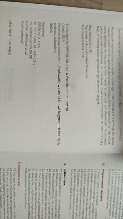 Informatyka 1 Zakres podstawowy Operon
