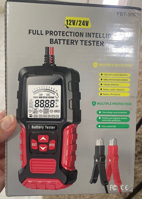 Verificador de bateria de carro
