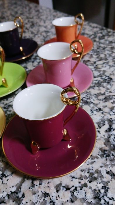 Conjunto de 6 chávenas de café