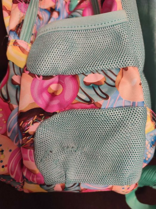 Używany plecak Majewski ST.RIGHT donuts + piórnik