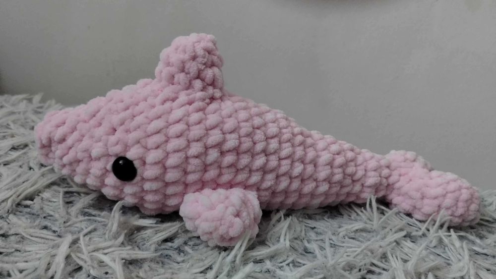 Delfin na szydełku / handmade