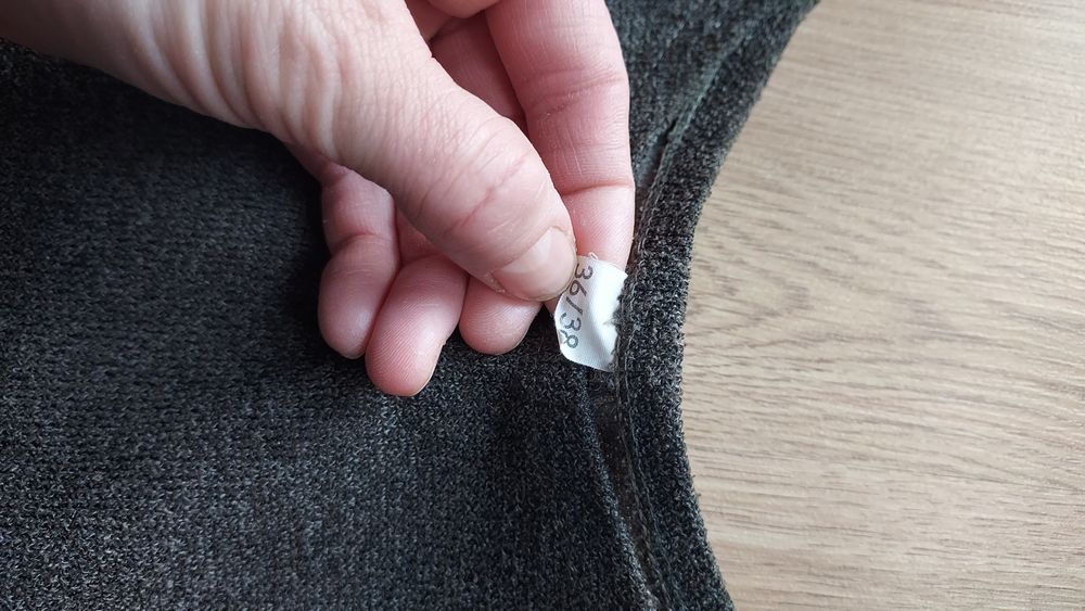 Sukienka dzianinowa S/M khaki