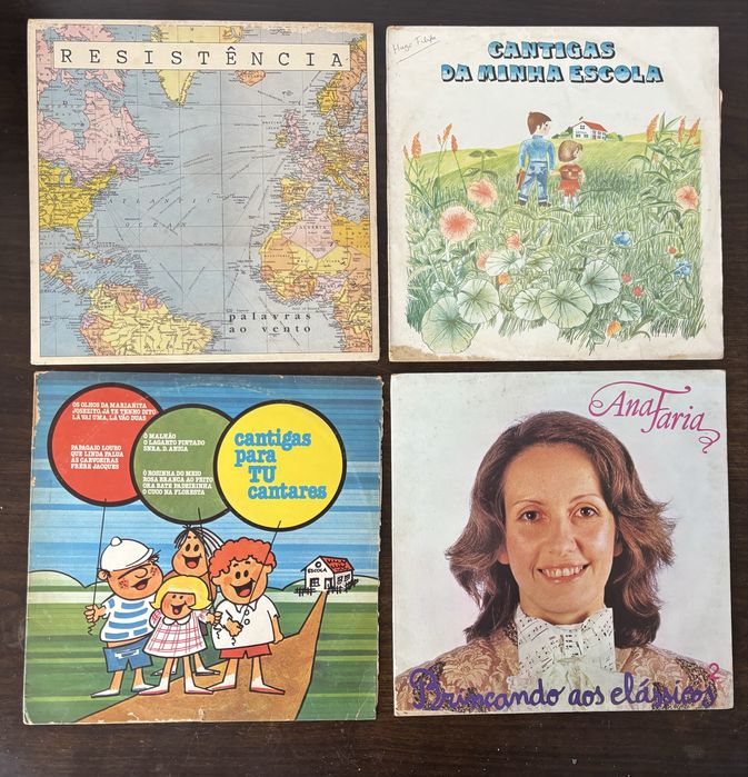 Coleção de 34 Discos de Vinil Originais (Anos 60/70/80/90) – Rock, Punk, Fado e Pop