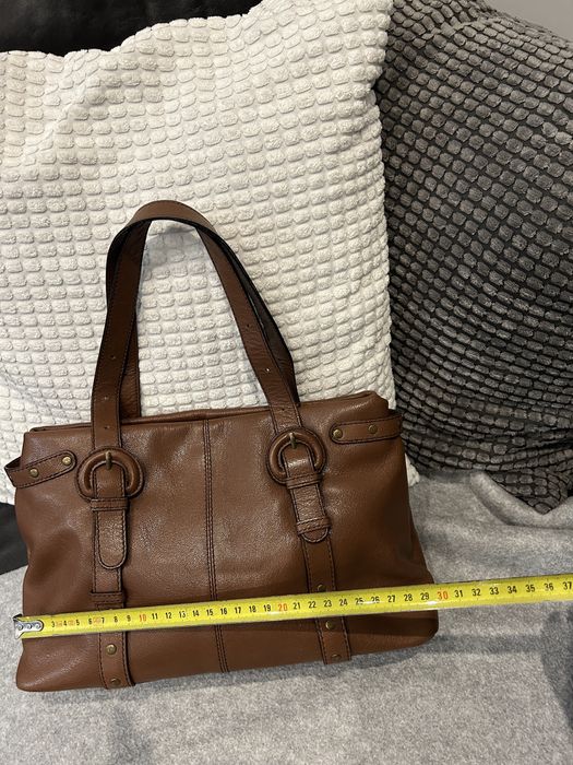 Skorzana elegancka torebka