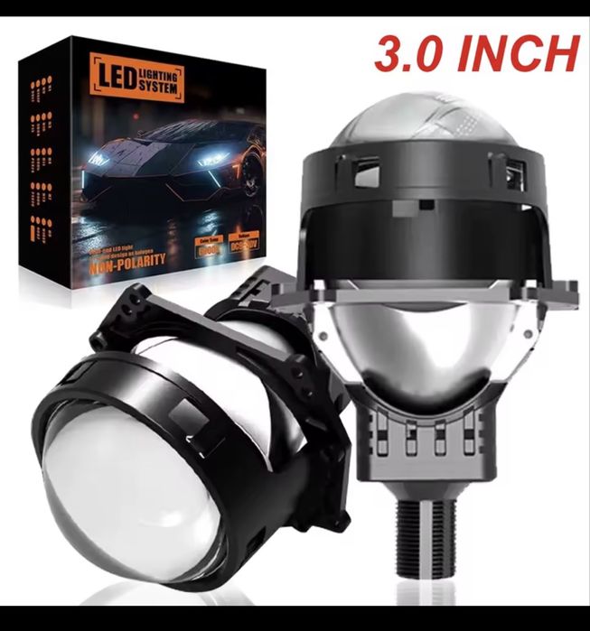 Bi LED лінзи 3 дюйми для встановлення у фари автомобіля H4 H7