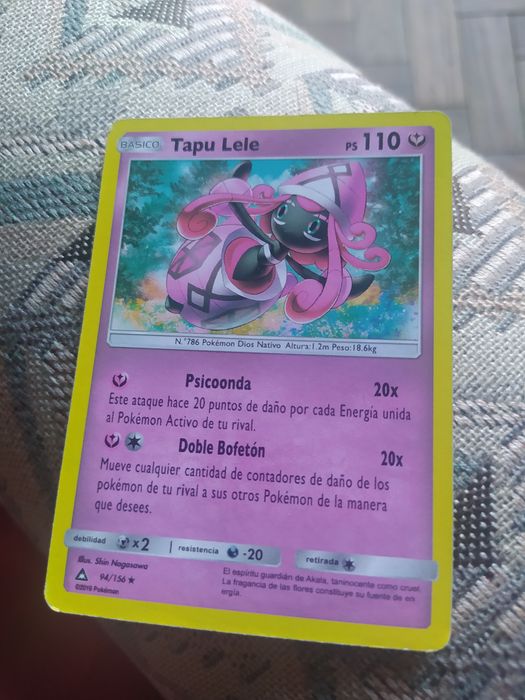 Tapu Lele 94/156 Pokémon carta impecável -portes correio grátis