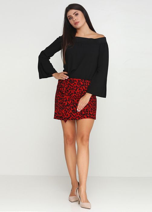 Спідниця zara в стилі кежуал, леопардовий принт, розмір М, нова!