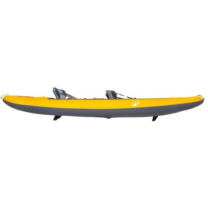 Canoa kayak insuflável 2 lugares - Tribord 100+ Amarelo