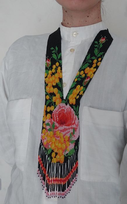 Гердани з бісеру, ручна робота