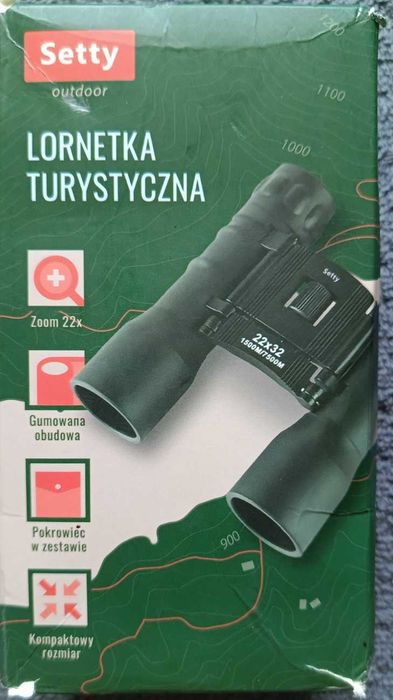 SETTY outdoor, lornetka turystyczna 22X32, kompaktowa, NOWA