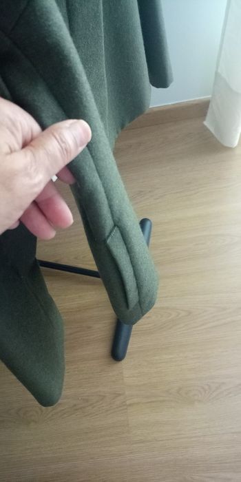 Casaco de senhora Lanidor verde militar, como novo
