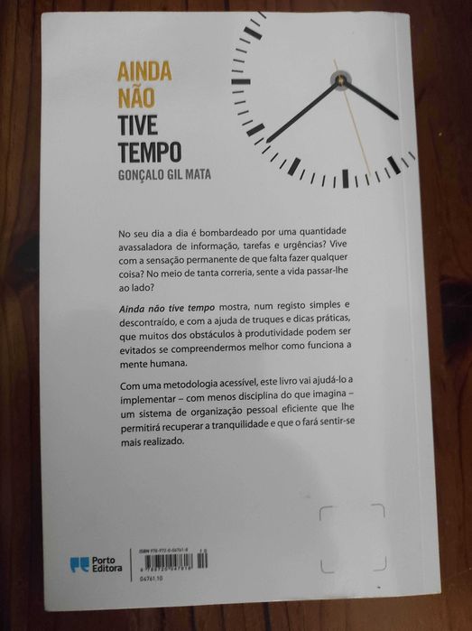 Livro - Ainda não tive tempo (portes grátis)