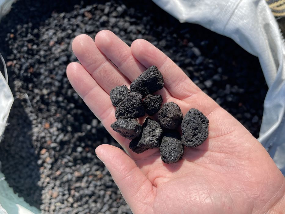 Grys LAWA WULKANICZNA - Lawa Łamana, Kamień do Akwarium Podłoże Lawowe