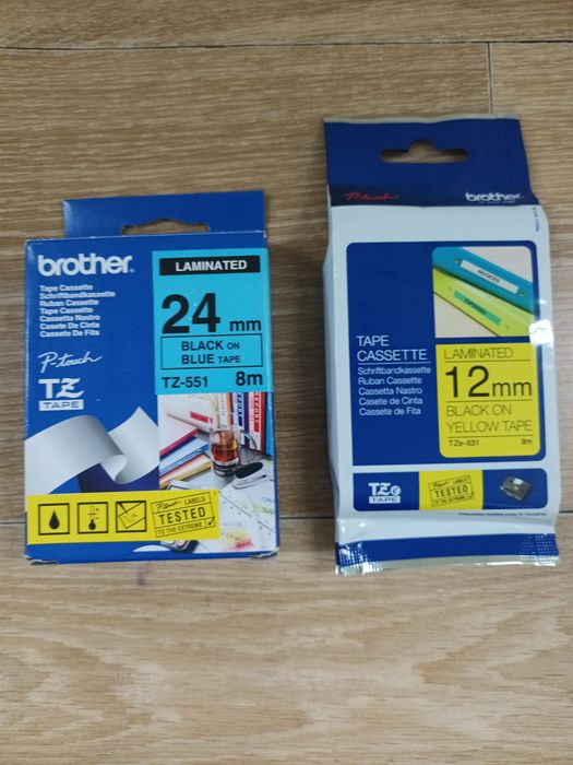 Fitas para etiquetadora Brother P-touch – novas e embaladas TZe-551