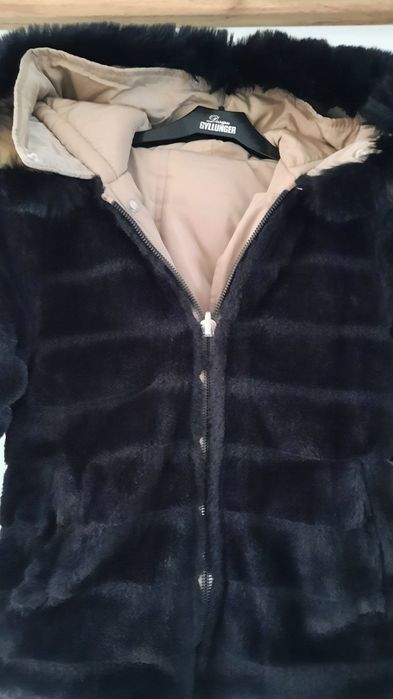 Kurtka zimowa dwustronna jak nowa Kids Star - 6 lat- 122cm/128