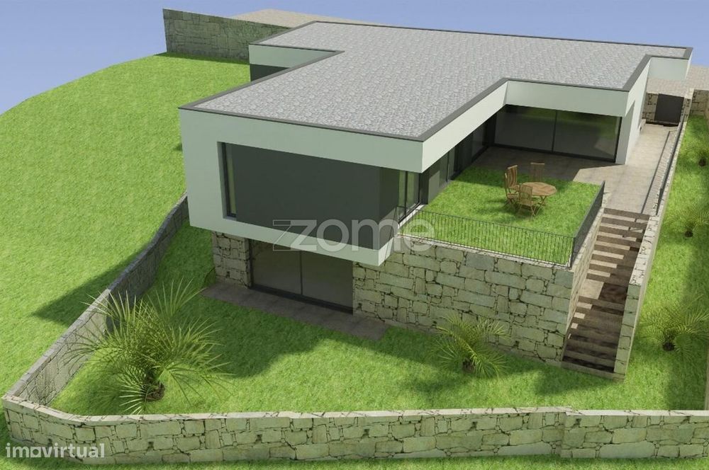 Plot of land measuring 534 m² with approved project in Vandoma, Paredes