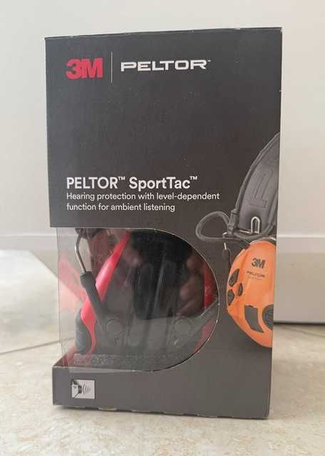 NOWE Słuchawki ochronne aktywne - 3M Peltor  SportTac - Nowe