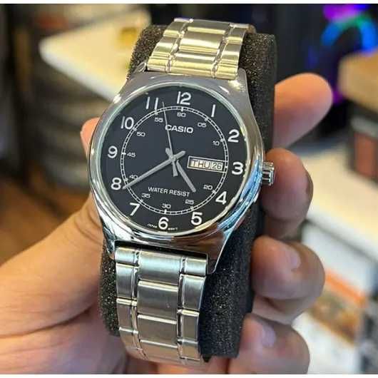 Класичний чоловічий годинник Casio MTP-V006D-1B2 Оригінал Касіо
