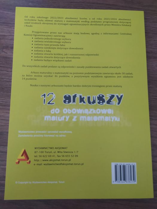 Arkusze maturalne MATEMATYKA