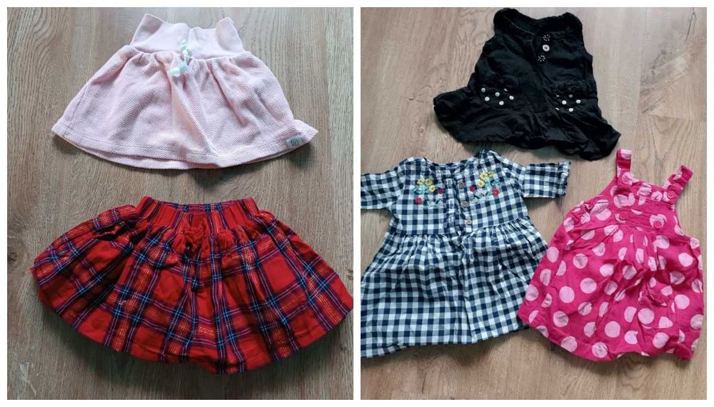 Paka ubranek ubrań 56, 62 dla dziewczynki 38 szt