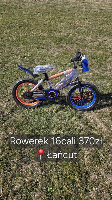 Rowerek 16cali 3-7lat NOWY