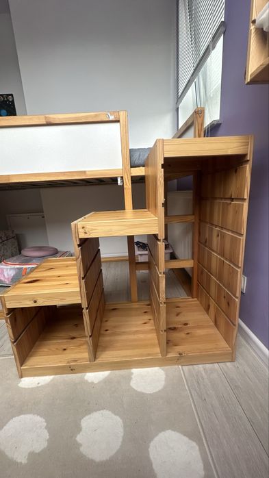 Ikea KURA ze schodkami i nowym materacem