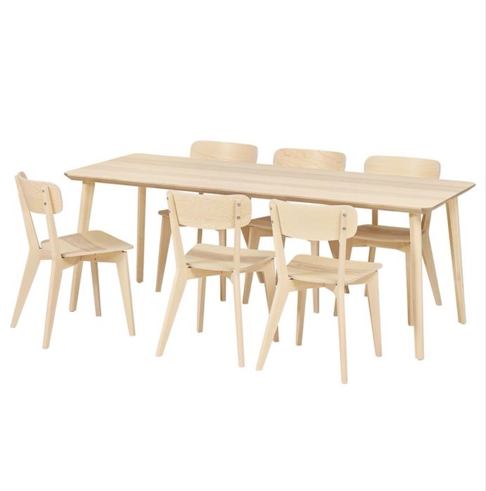 Conjunto Mesa + 6 Cadeiras IKEA Lisabo