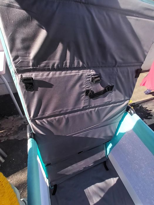 Cama de viagem azul de bebé