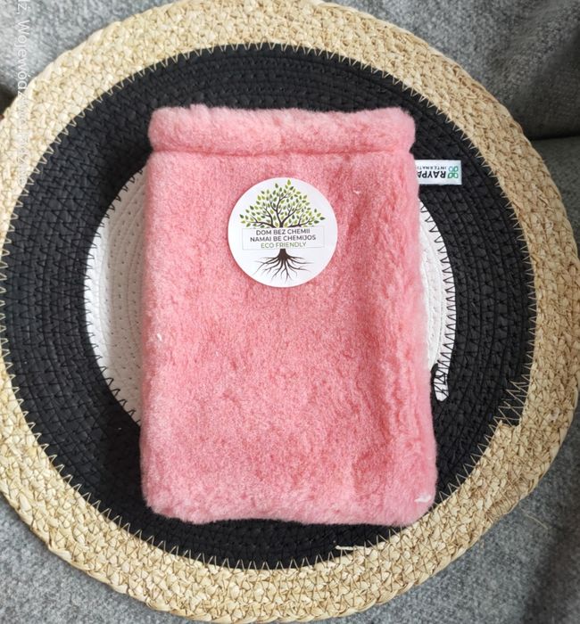 Różowa rękawica kurz poletka Raypath M