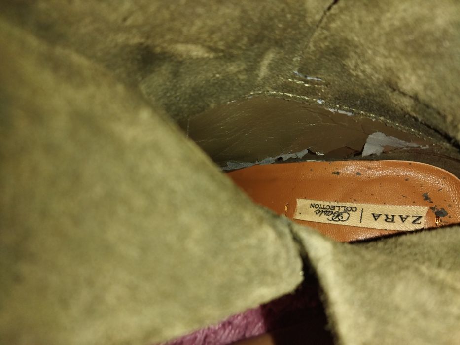 Botas verdes Zara 37