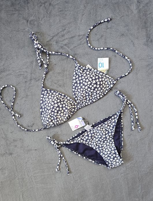 Купальник роздільний, квітковий принт, primark, xs-s розмір.