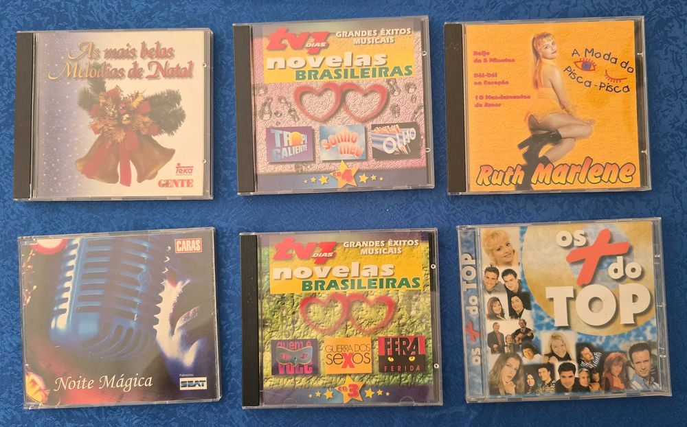 Lote de cds e cassetes