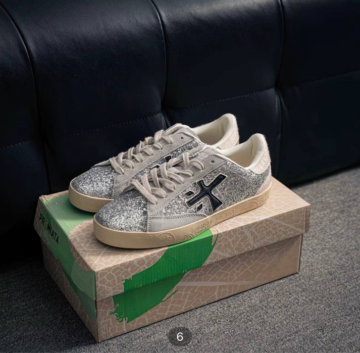 Кросівки Premiata Steven Bespoke Trainers сірий глітер 38 розмір