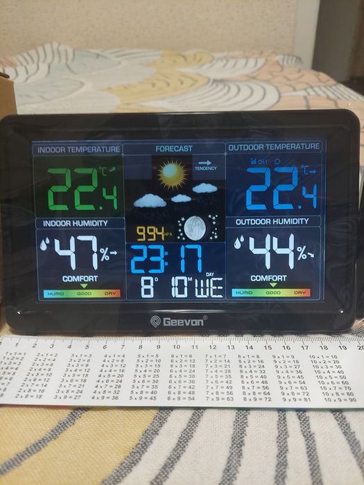 Багатофункціональна бездротова метеостанція Geevon EWT8665